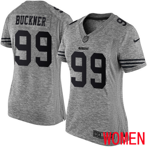 San Francisco 49ers Limited Gray Women DeForest Buckner NFL Jersey 99 Gridiron